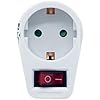 adaptador de 1 toma con interruptor, 4.8mm y capacidad de 16A. Ideal para controlar el encendido y apagado de tus dispositivos eléctricos de forma segura y eficiente.